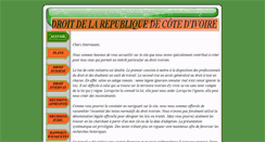 Desktop Screenshot of droitivoirien.info