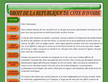 Tablet Screenshot of droitivoirien.info